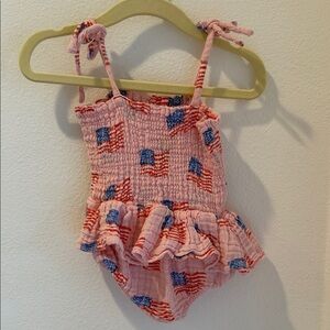 Angel Dear Pink and Red Textured Garment